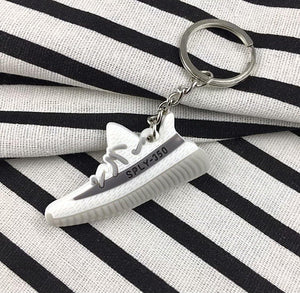 Silver Artist Stripe Mini Keyring